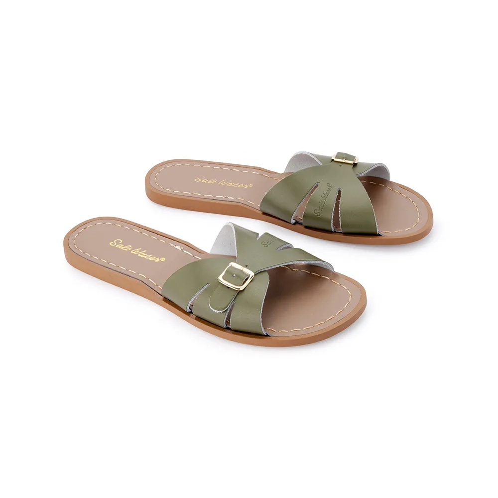 Salt Water Sandals - Adults Classic Slide Olive