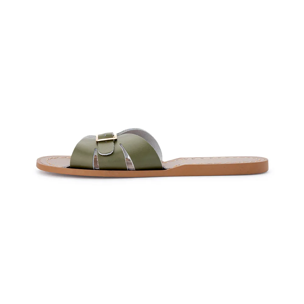 Salt Water Sandals - Adults Classic Slide Olive