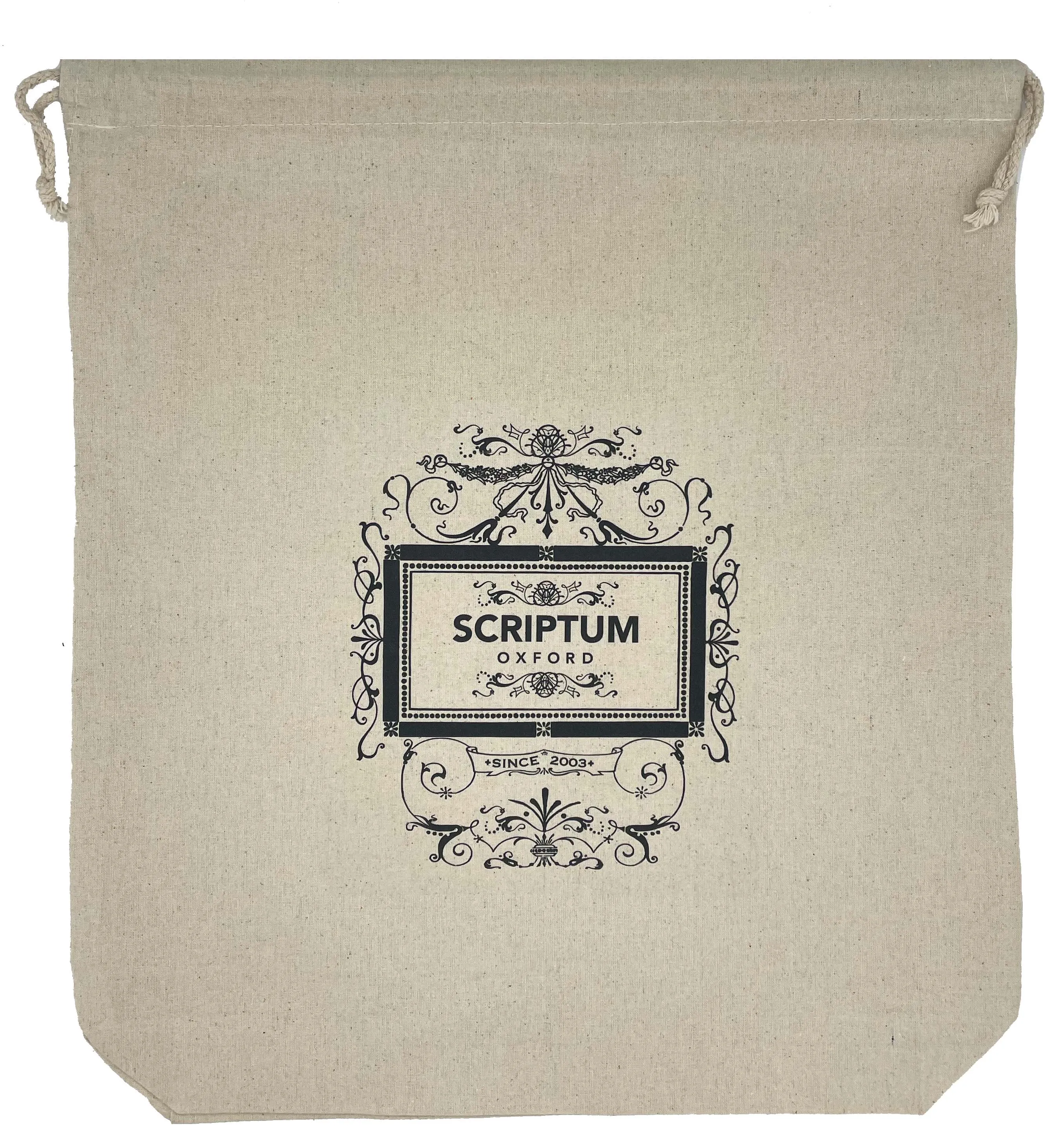 Scriptum Drawstring Canvas Bag
