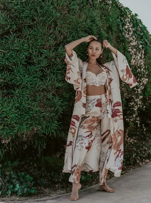Smooth and Comfortable Satin Robe
