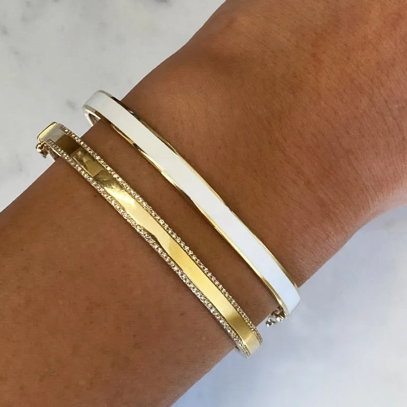 Smooth Diamond Bangle
