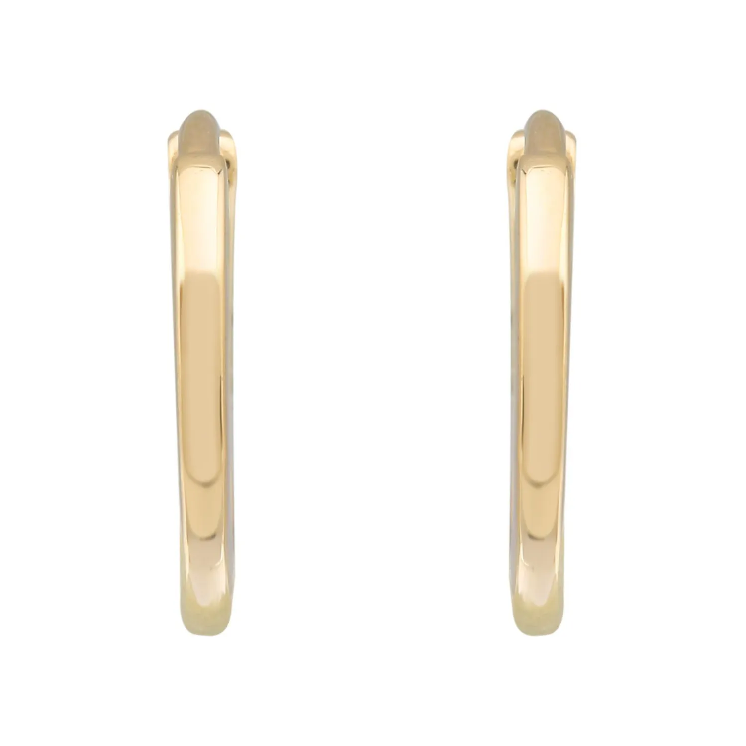 Smooth Gold Hoops 11mm
