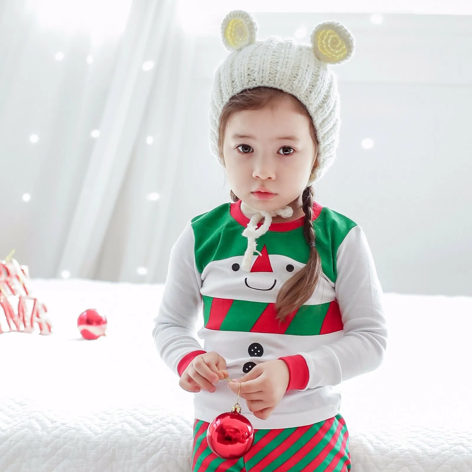 Snow Carol Long Sleeve Pajama