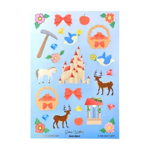 Snow White Deco Sheet   light gold foil)
