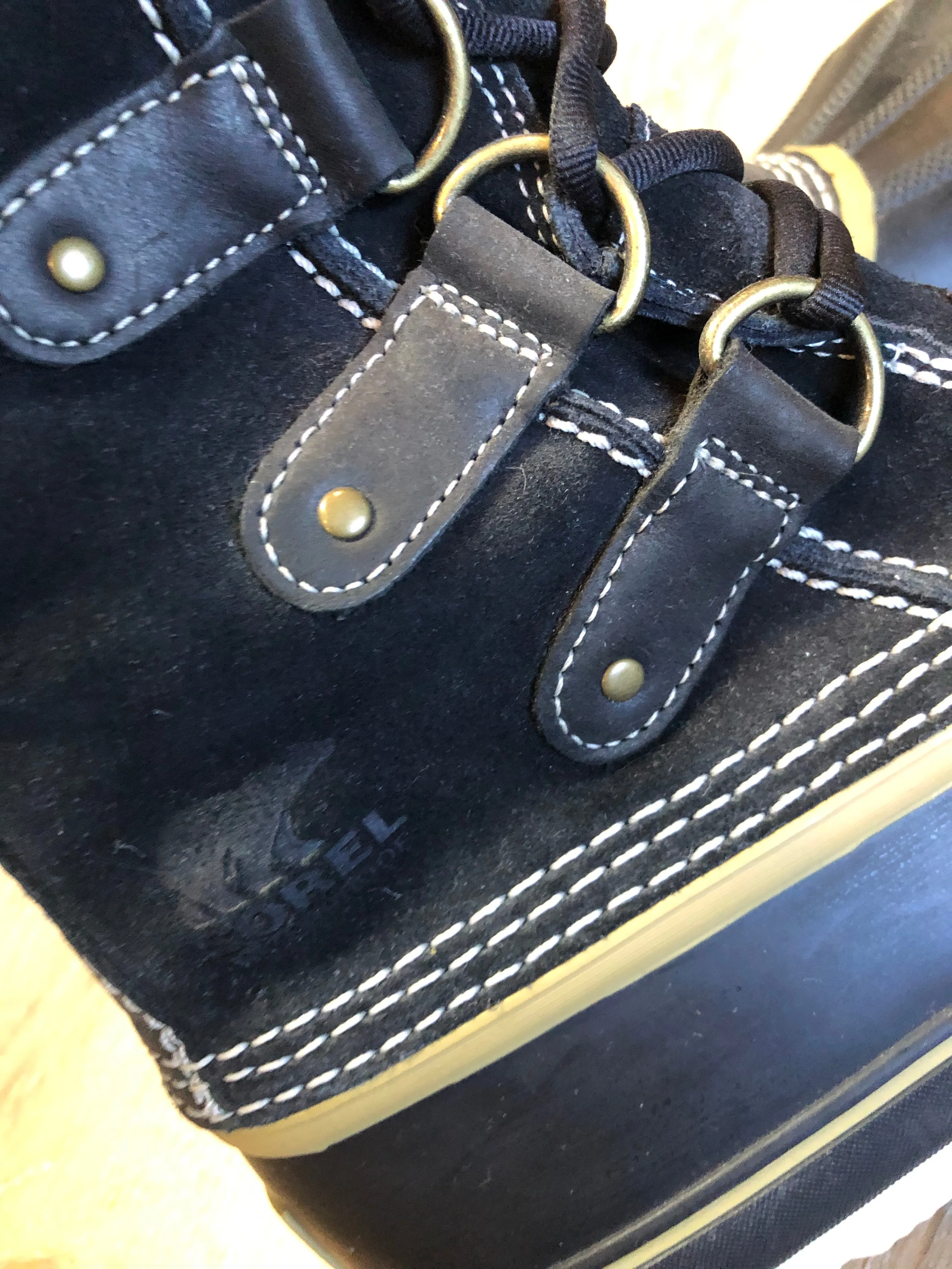 Sorel Navy Winter Storm Boots, 6 Womens