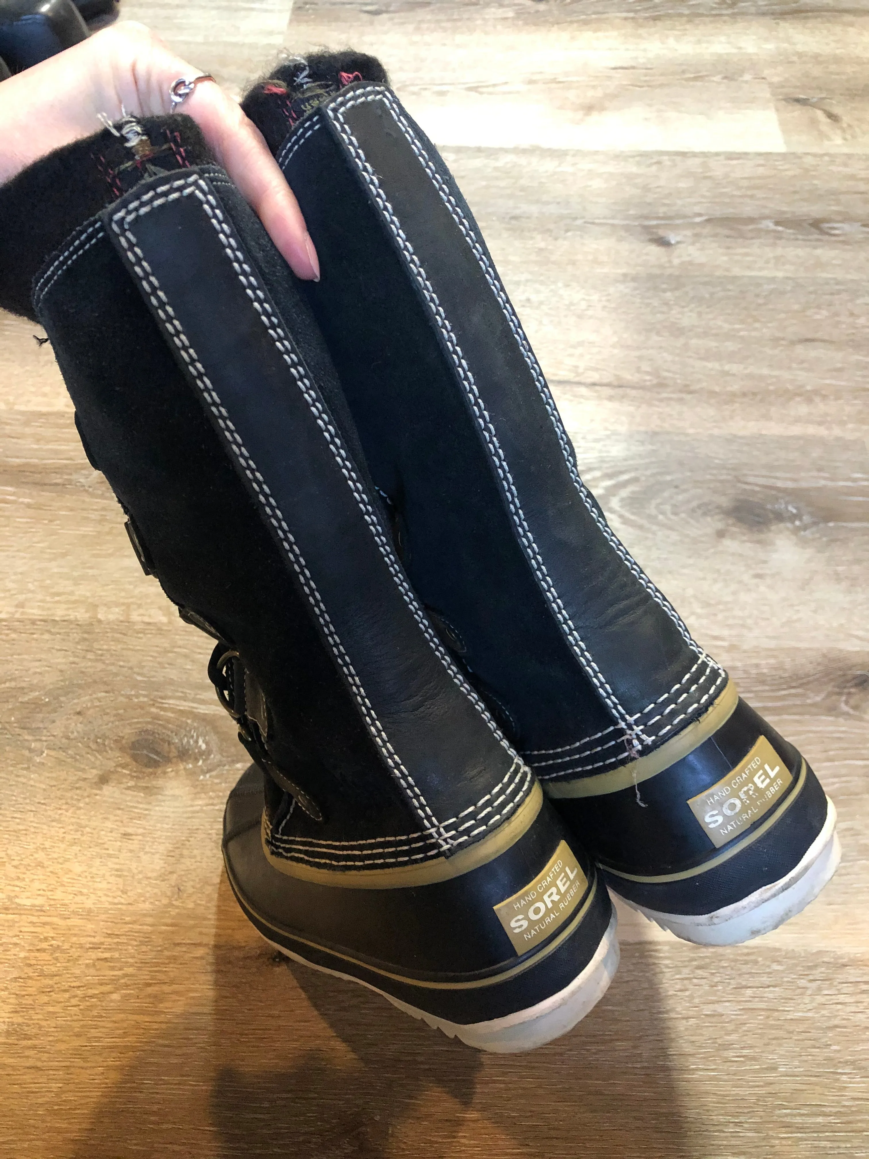 Sorel Navy Winter Storm Boots, 6 Womens