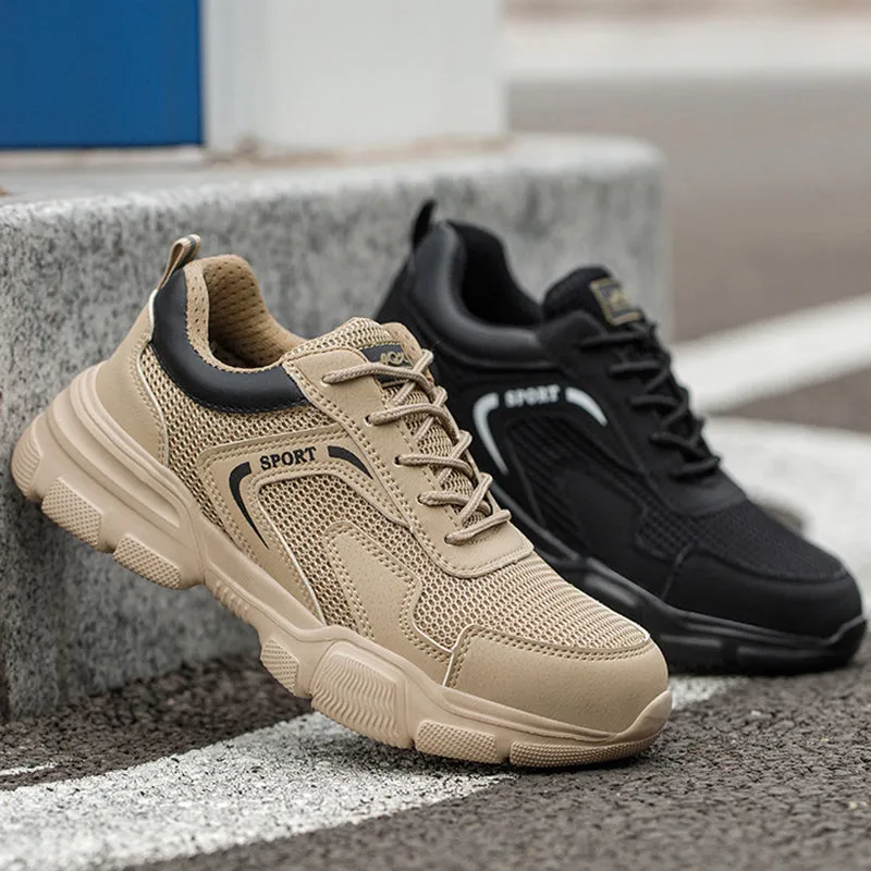 Steel Toe Shoes for Men Women Breathable Safety Puncture Proof Comfortable Utility Non Slip Work Industrial Construction Fashion Sneakers
