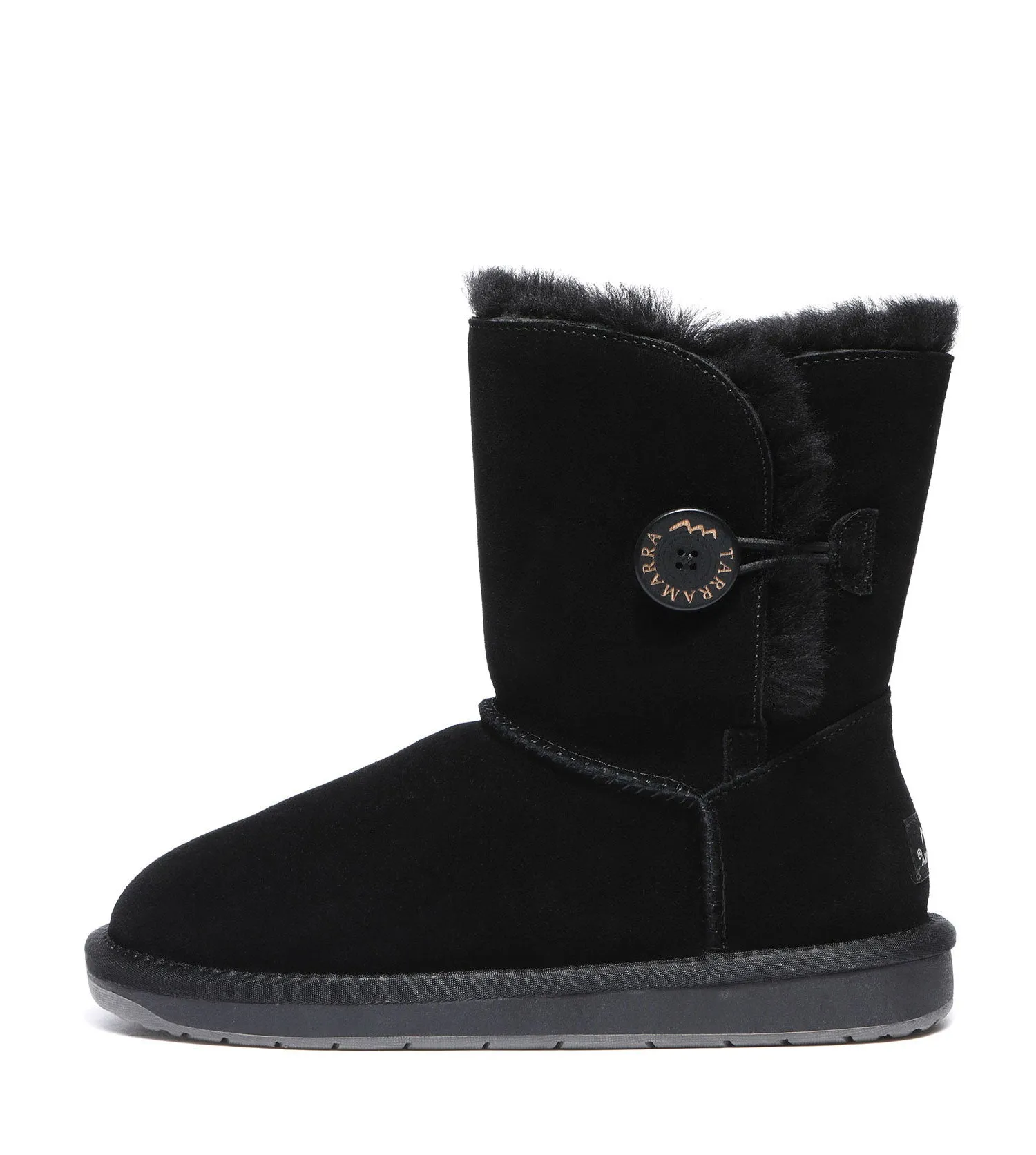 TARRAMARRA Sheepskin Wool Short Button Plus UGG BOOTS - TA3053