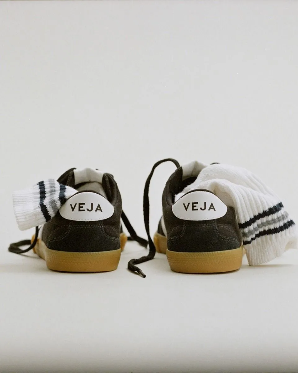 Veja Volley Canvas - Black White Natural