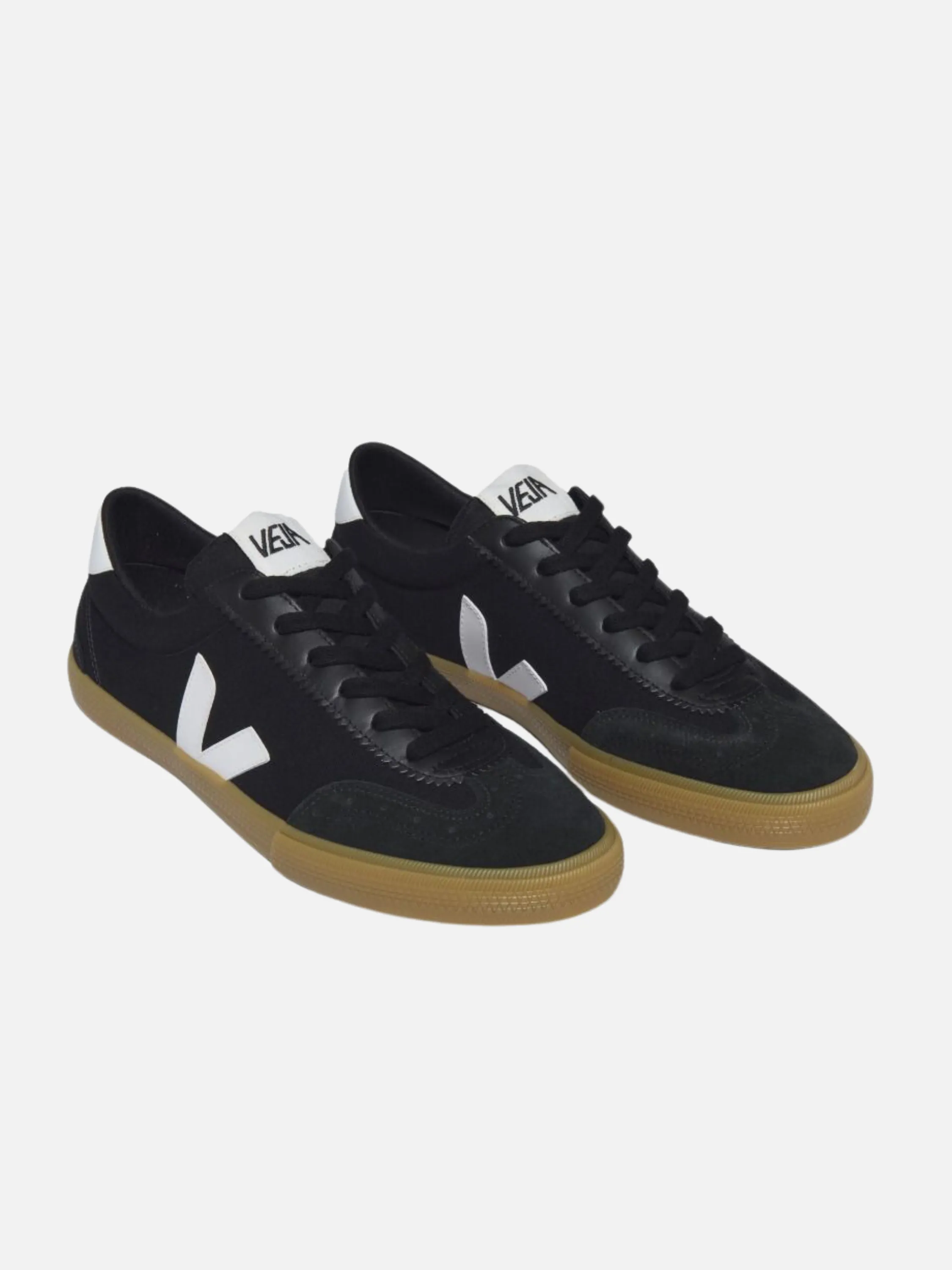 VEJA Volley Canvas Sneaker - Black White Natural