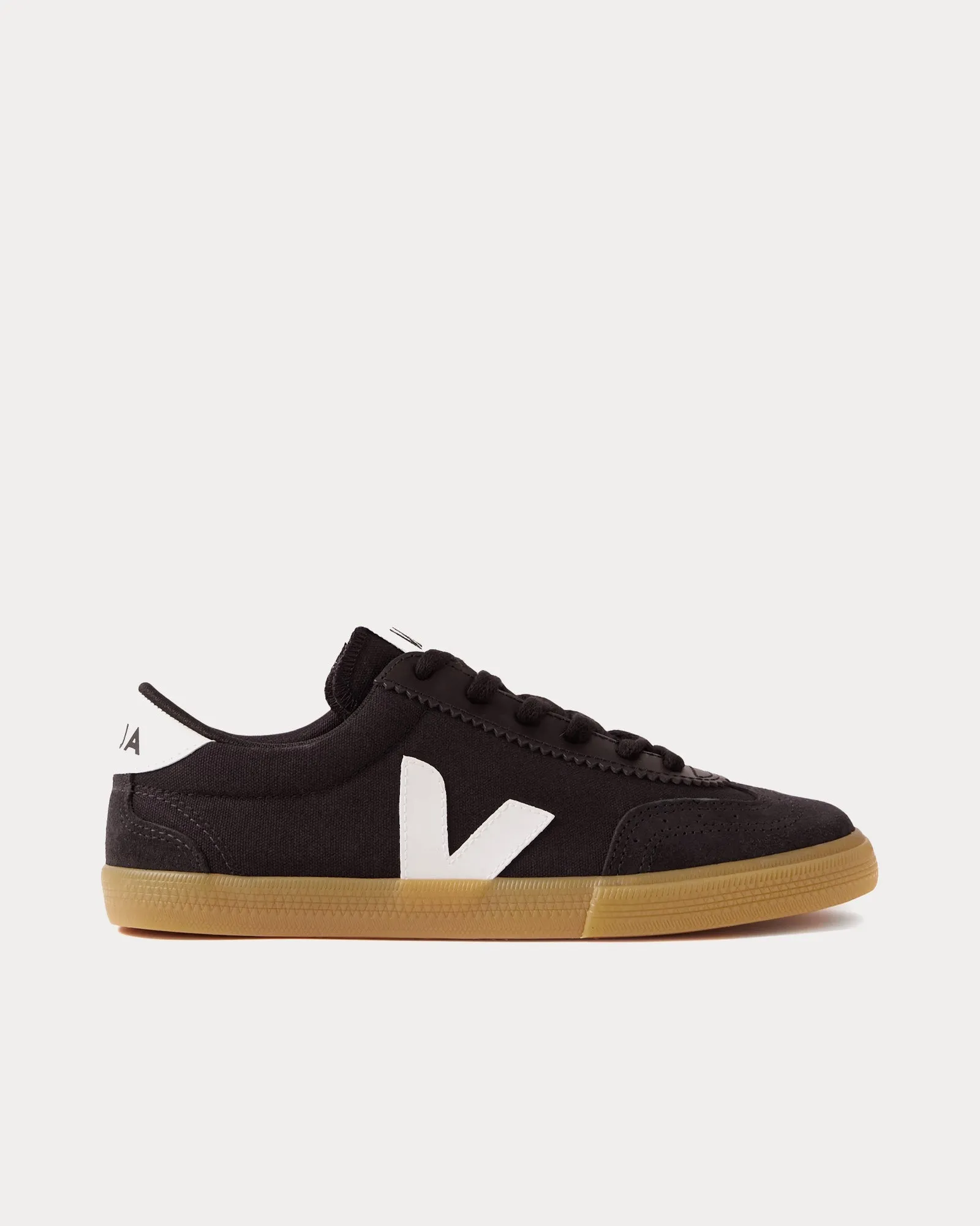 Volley Canvas Black / White / Natural Low Top Sneakers