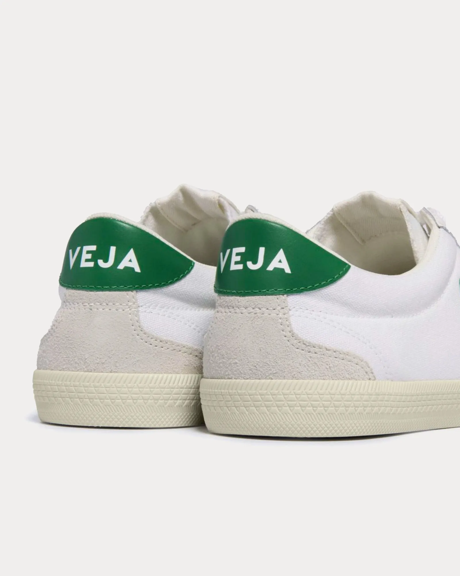 Volley Canvas White / Emeraude Low Top Sneakers
