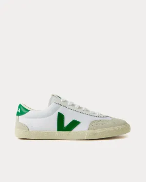 Volley Canvas White / Emeraude Low Top Sneakers