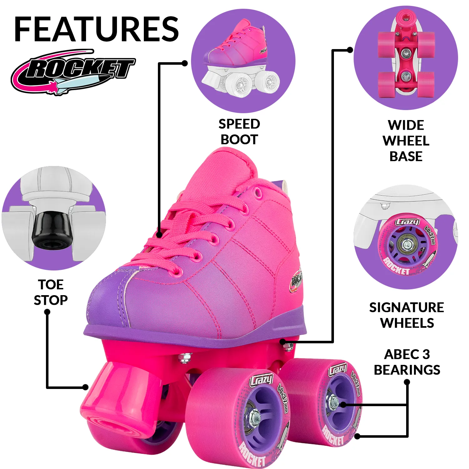 Warehouse Deal | ROCKET JR - Roller Skates