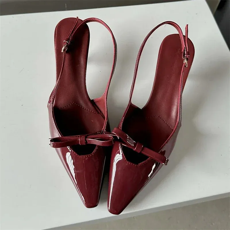Water To My Roses Slingback Shoes