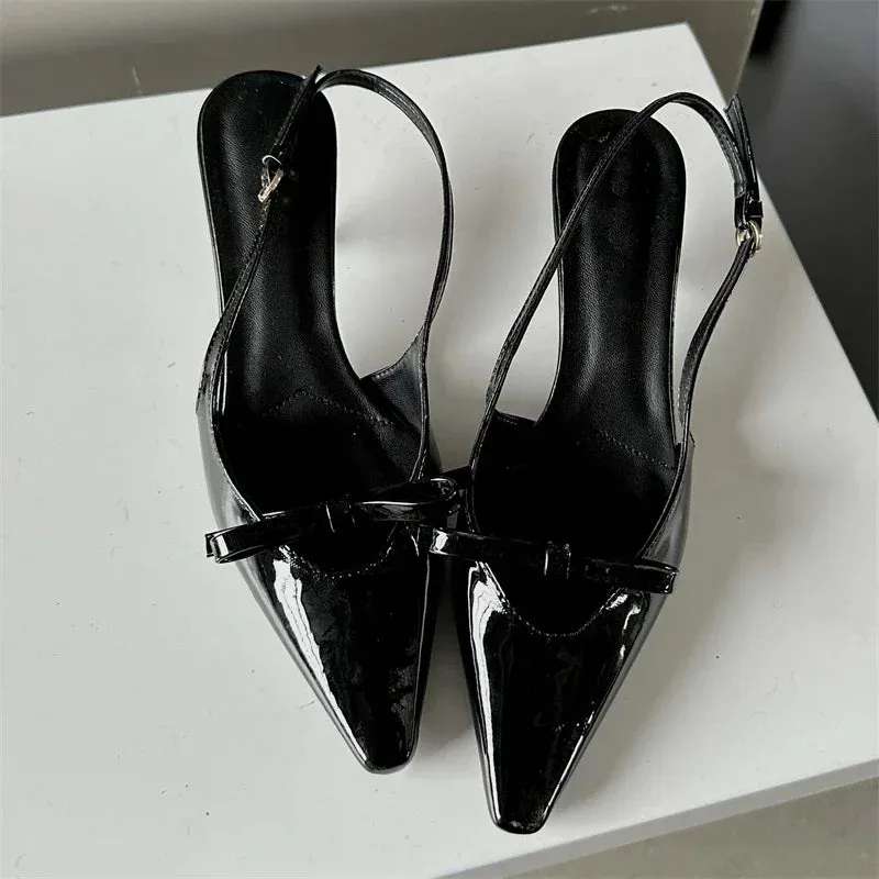 Water To My Roses Slingback Shoes