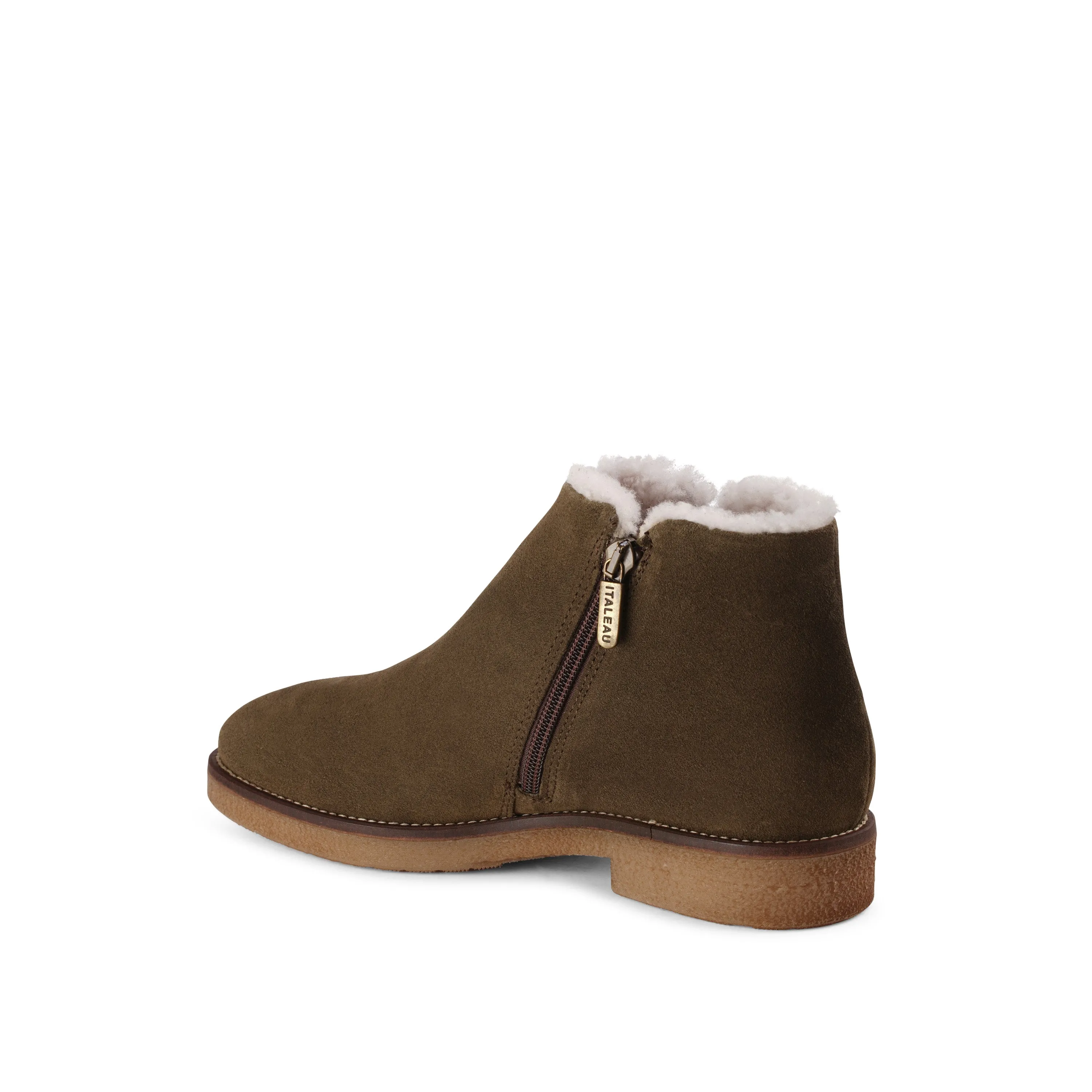 Waterproof Foliana Shearling Booties Militare