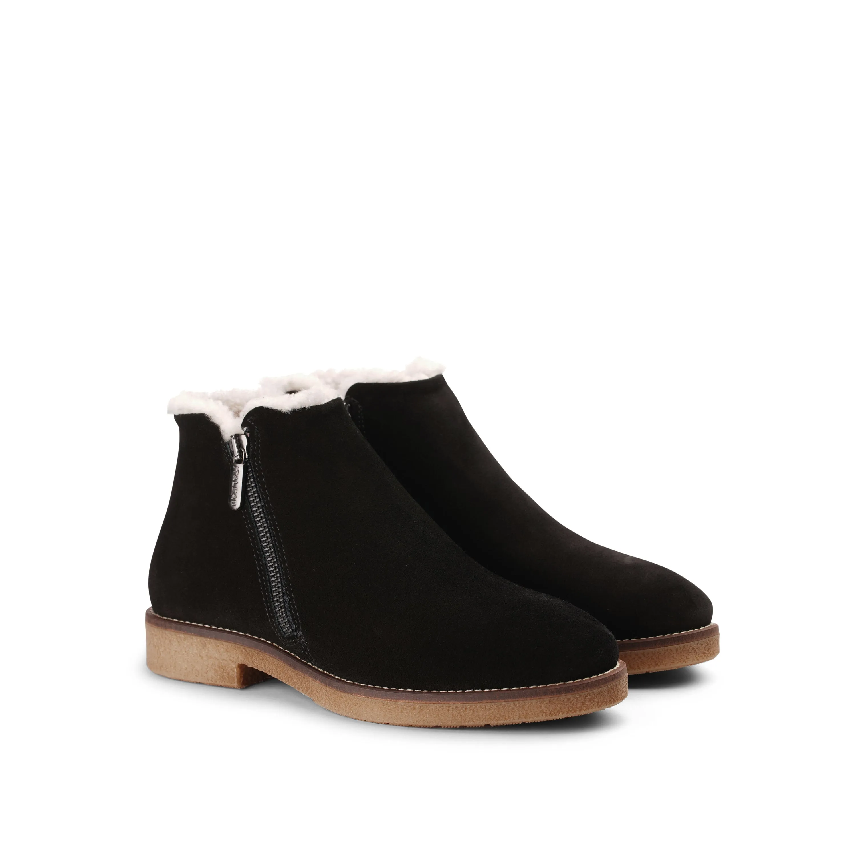 Waterproof Foliana Shearling Booties Nero