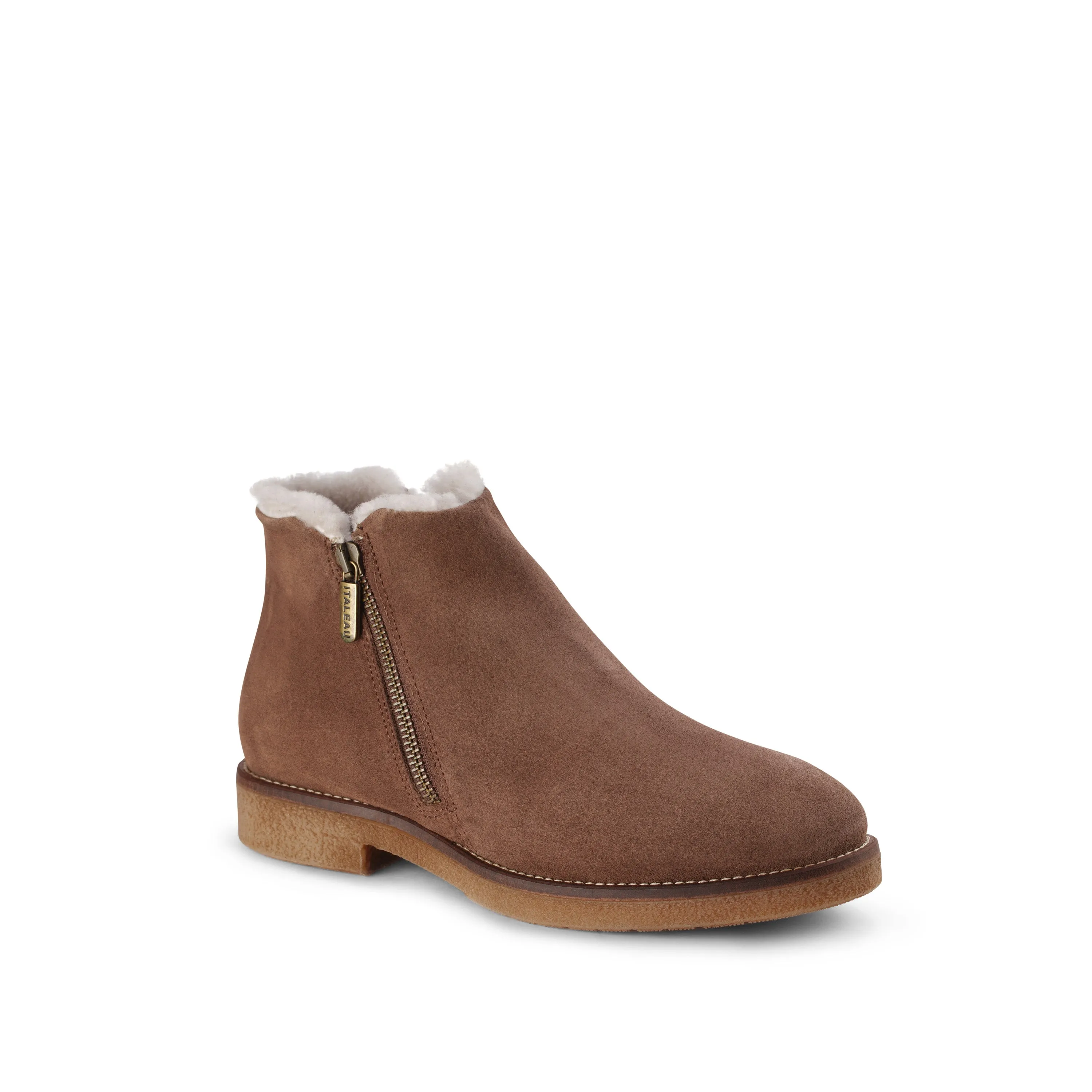 Waterproof Foliana Shearling Booties Nut
