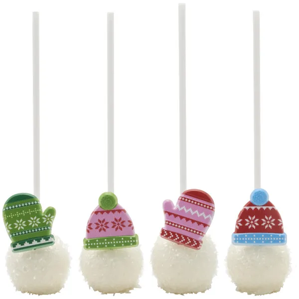 Winter Hats & Mittens Rings - 12ct