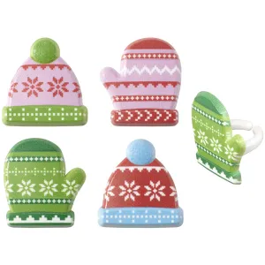 Winter Hats & Mittens Rings - 12ct