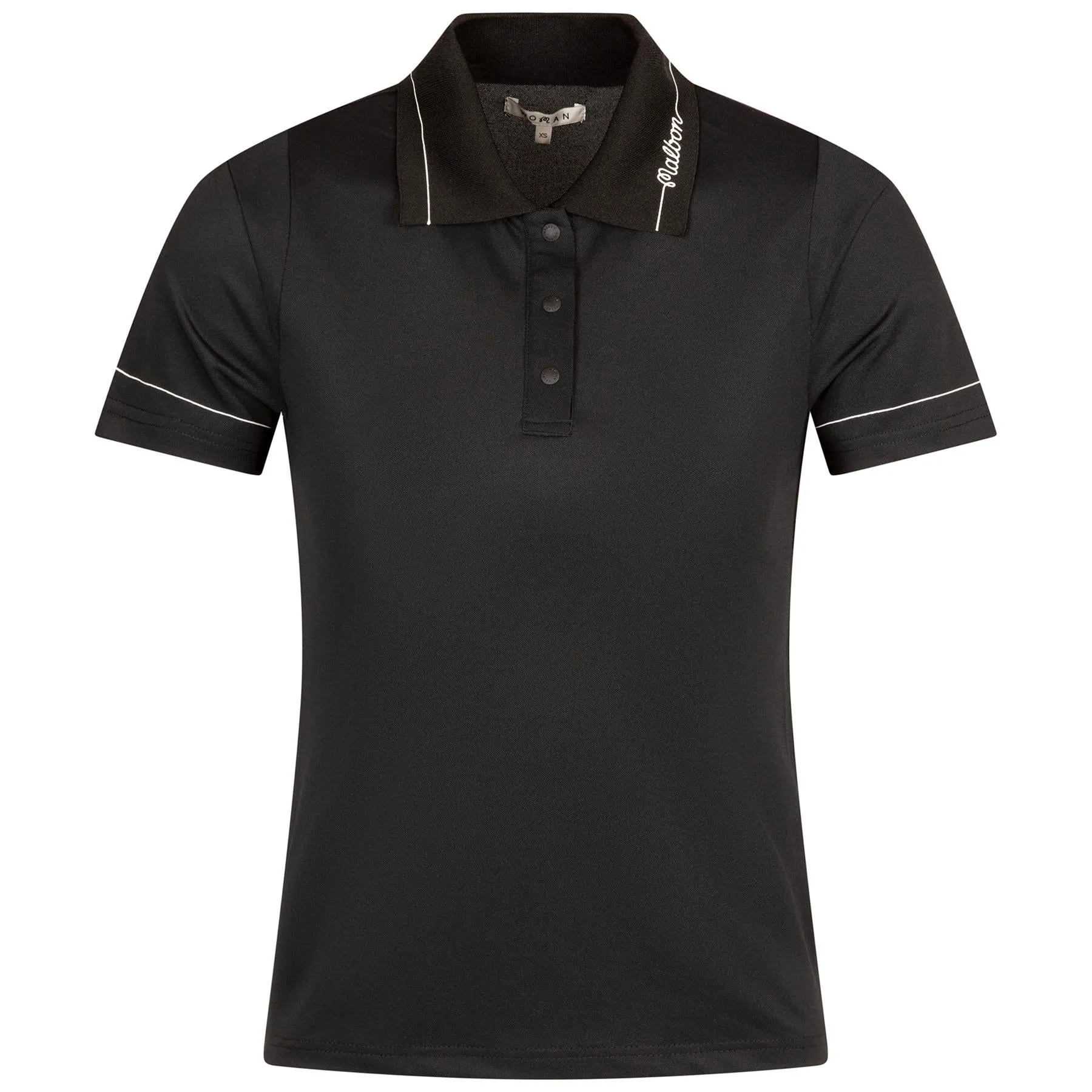 Womens Paloma Polo Black/Snow White - 2024