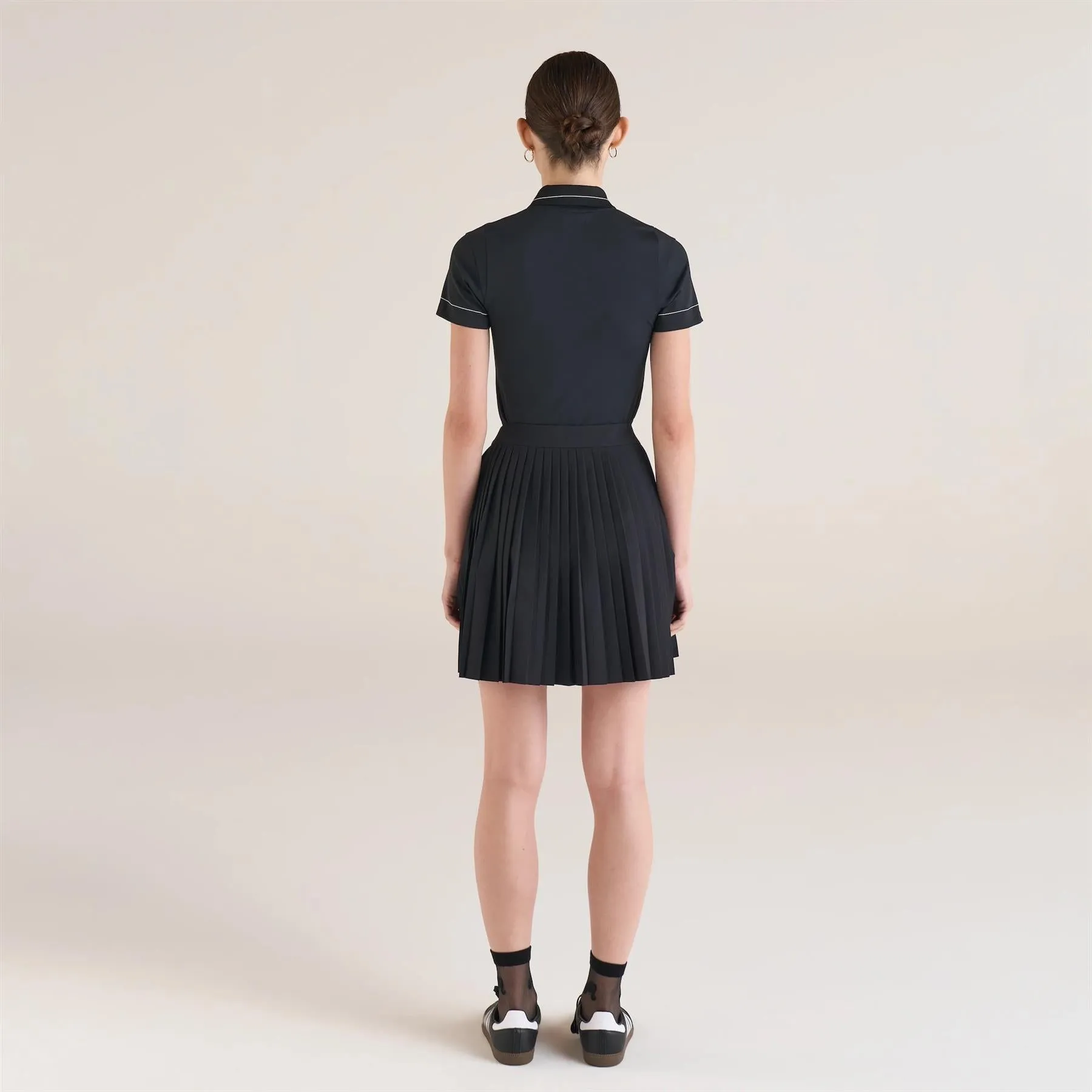 Womens Paloma Polo Black/Snow White - 2024
