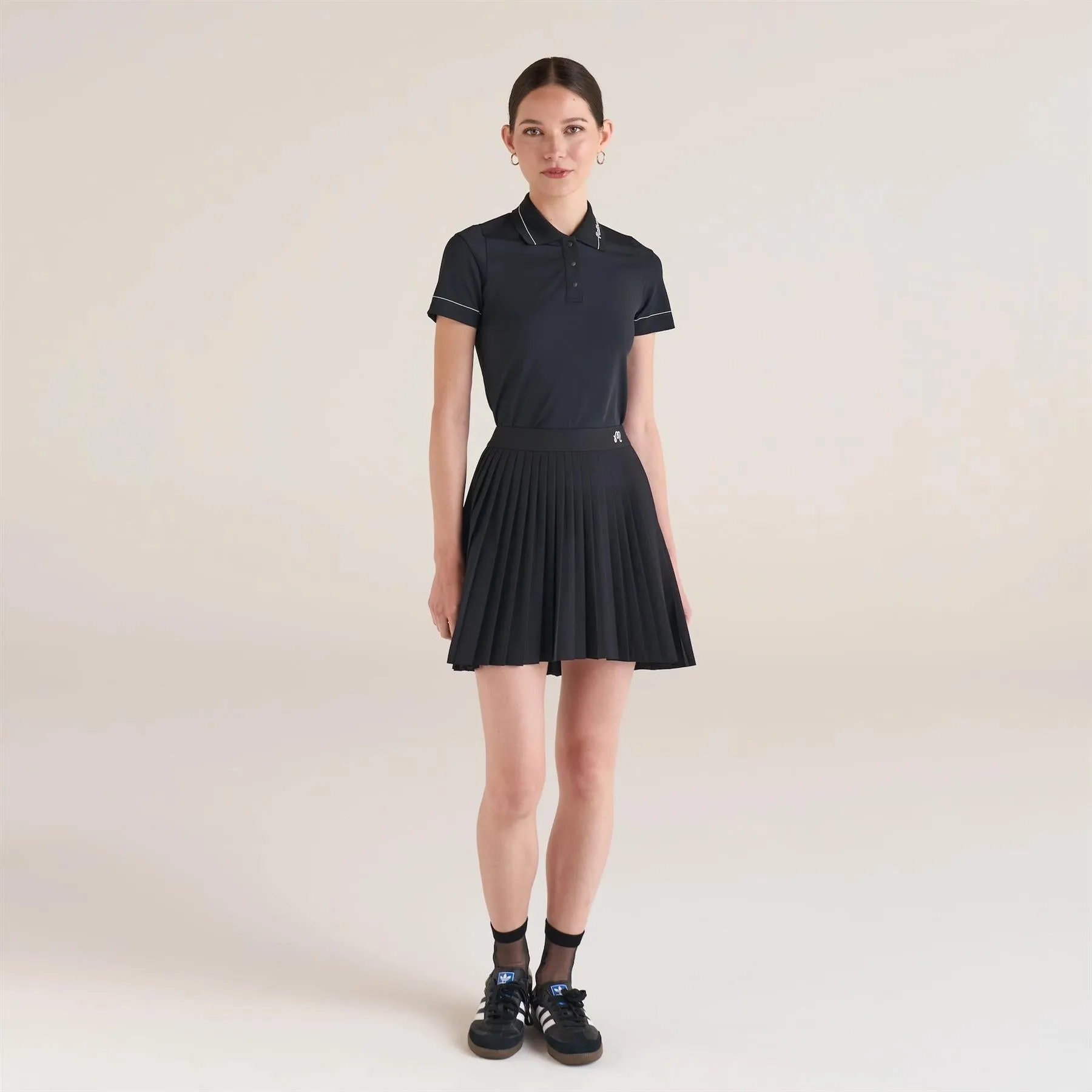 Womens Paloma Polo Black/Snow White - 2024